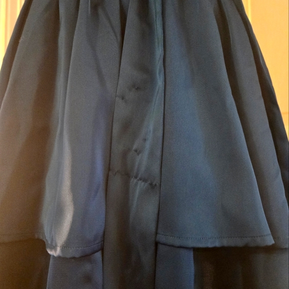 Altar'd State Small Blue Corset Satin Tiered Mini Melney Dress - Picture 5 of 17